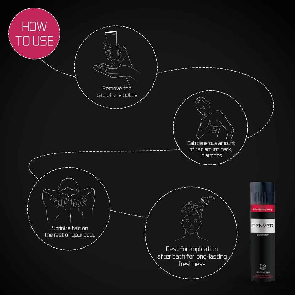 Denver - Black Code Deodorant Spray - For Men