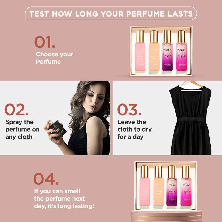 Bella Vita Organic Luxury Perfumes Gift Set For Women Combo