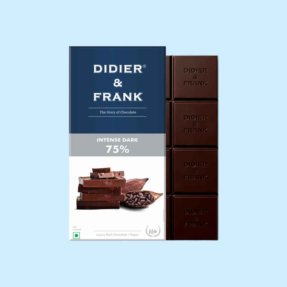 Didier & Frank 75% Dark Chocolate Bar | Intense Dark
