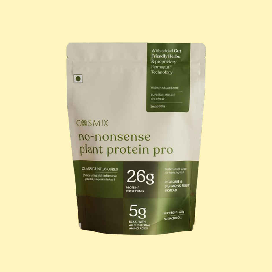 Cosmix No-Nonsense Pro Plant Protein Classic Unflavoured, 26g Protein