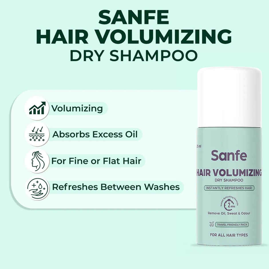 Sanfe Hair Volumizing Dry Shampoo Instantly Refreshes & Add Volume