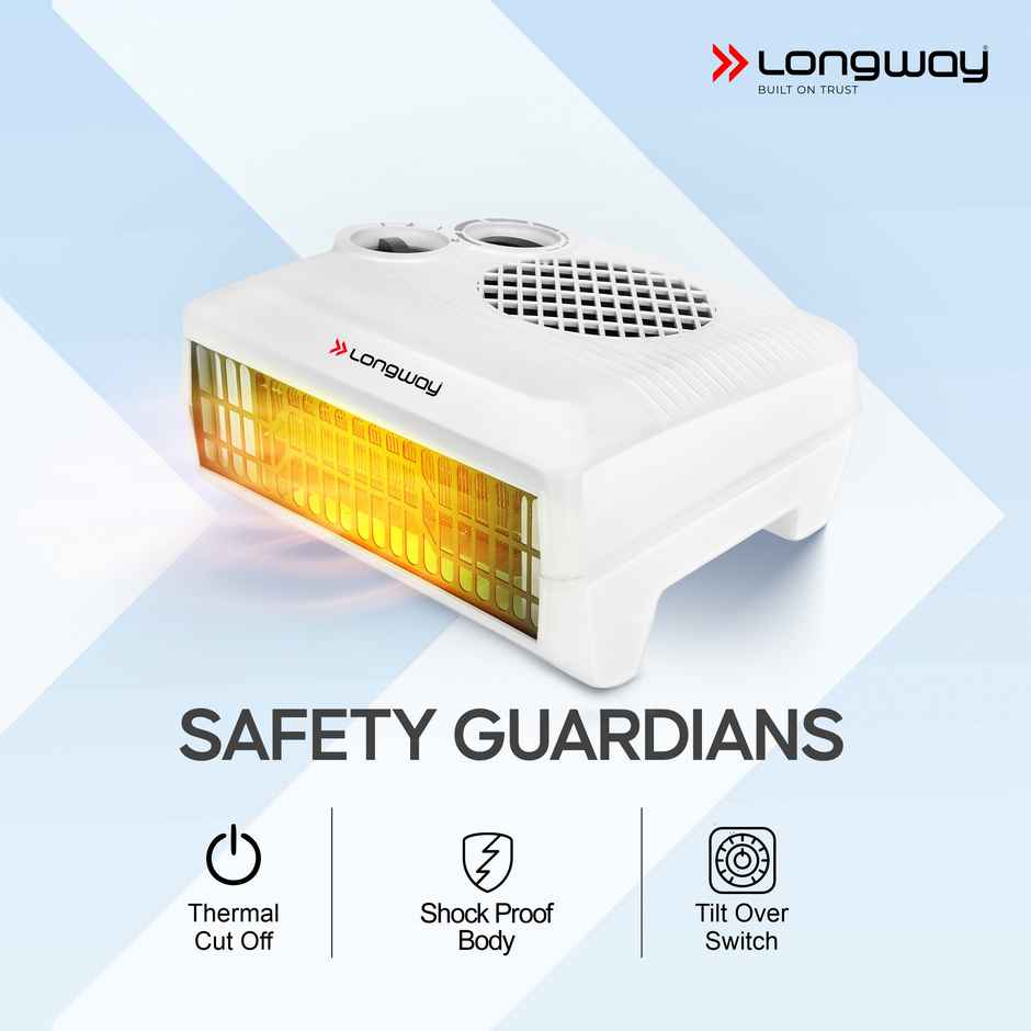 Longway Magma 2000, 1000 W Fan Room Heater With Isi Approved (White)