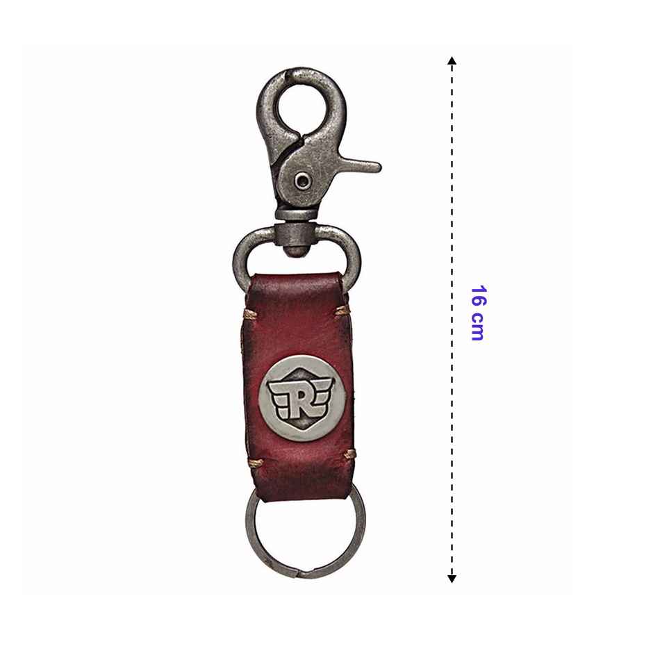 Royal Enfield Leather Key Chain | Red