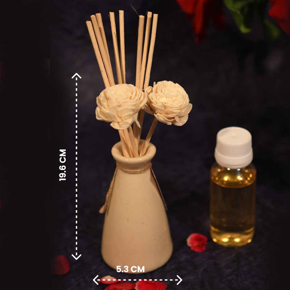 Samsidhi Reed Lavender Oil Diffuser Set
