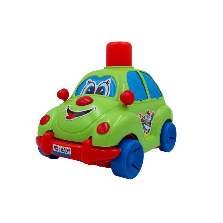 Toybharat Push N Go Cartoon Car | Perfect Toddler Birthday Gift - Multicolour | Assorted
