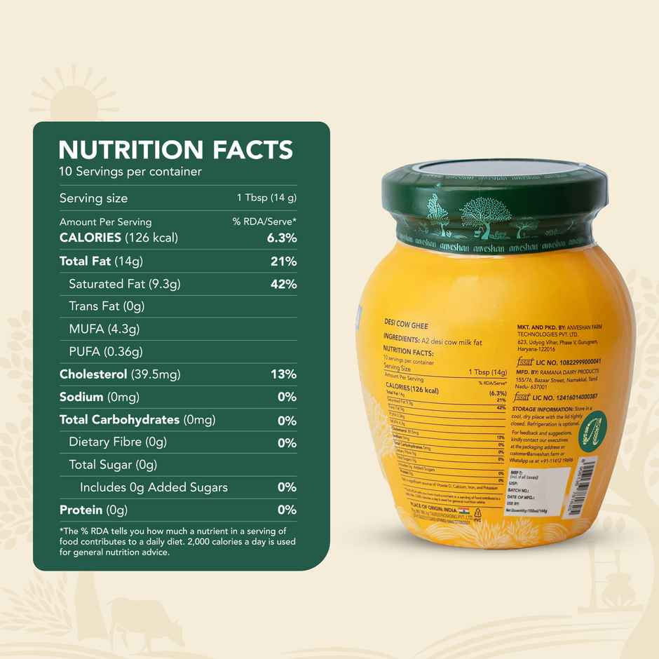 Anveshan A2 Desi Cow Ghee | Pure & Traditional