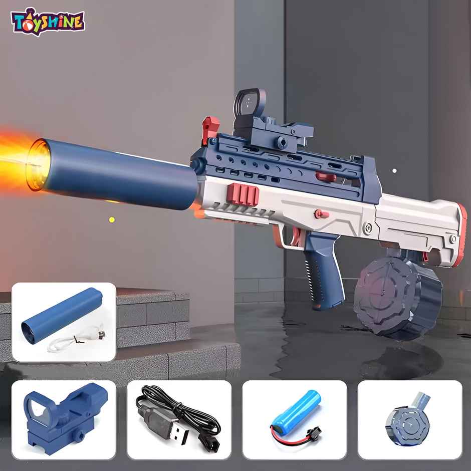 Toyshine Snipper Design Electric Holi Water Gun Toy with Automatic Water Absorption Function