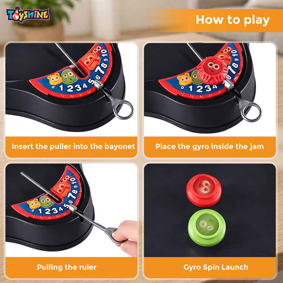 Toyshine Cool Top Fusion Battle Spinning Tops Game for Kids | 2+ years | Battling Top Stadium