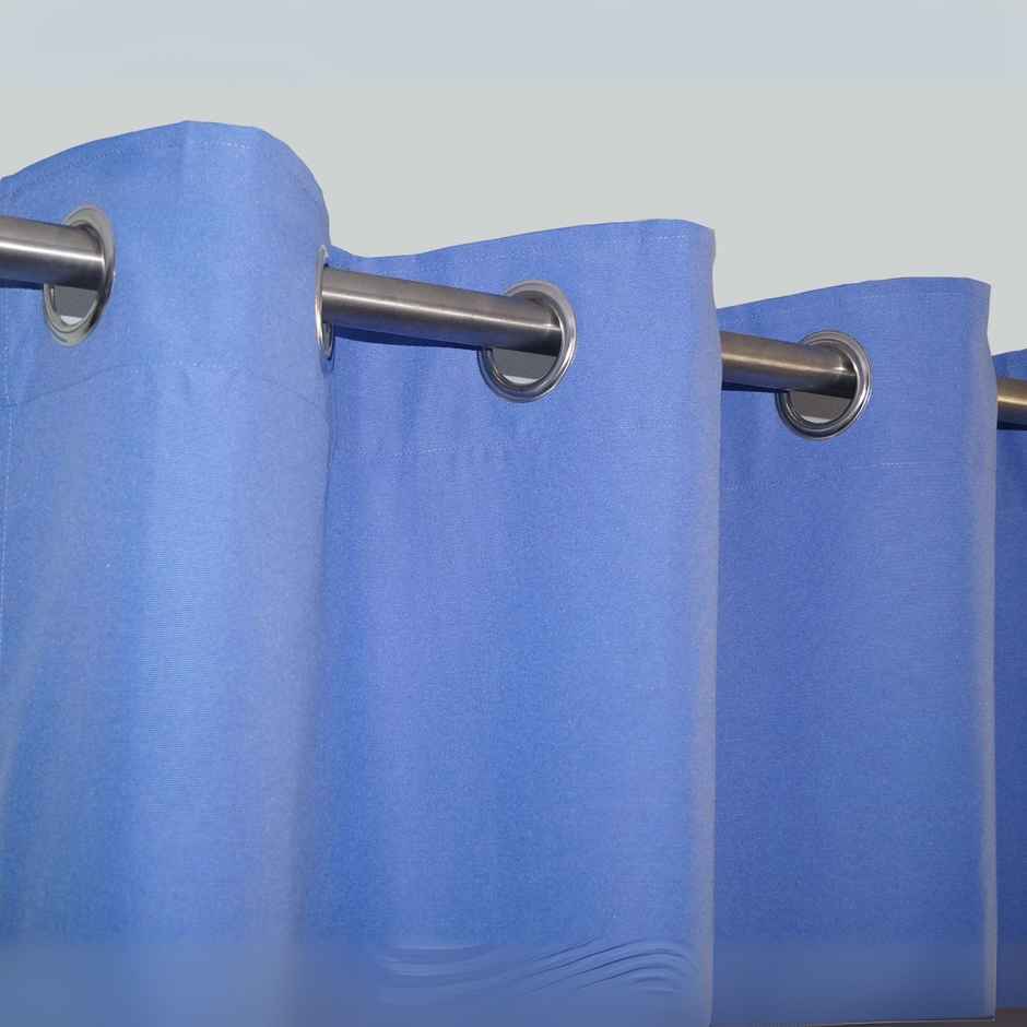 Lushomes Outdoor Curtain for Balcony - Blue | 8 Metal Eyelets | 4.5 x 7.5 ft | 54 x 90 inch