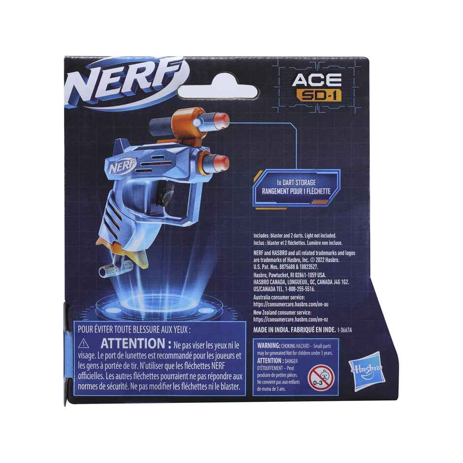 Nerf Elite 2.0 Ace SD-1 Blaster: Compact Foam Dart Toy for Action-Packed Fun | Toy Gun