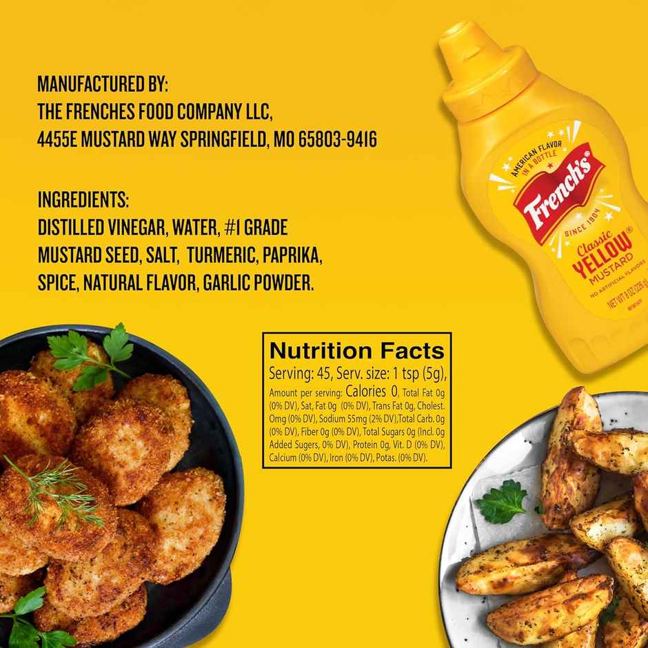 French'S Classic Yellow Mustard 8oz