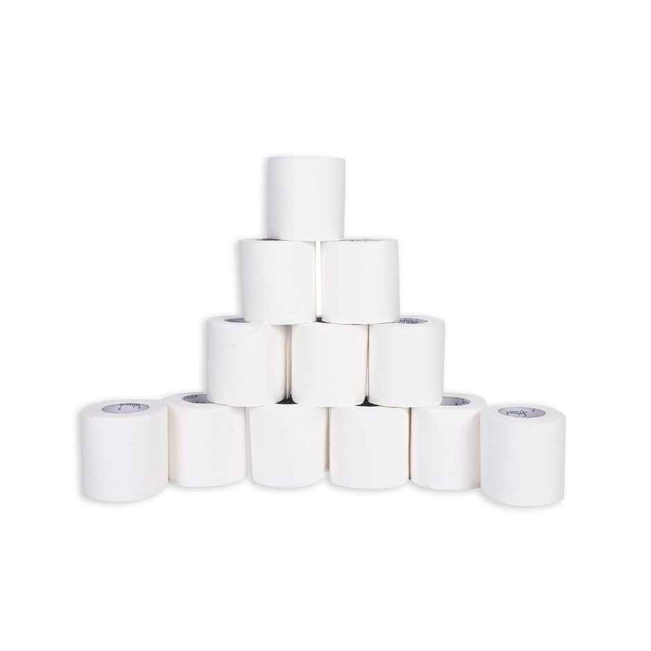 Softouch 3 Ply Toilet Paper Tissue Roll 12-In-1 (12 Rolls)