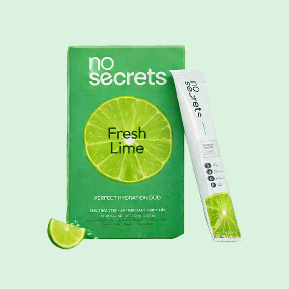 No Secrets Perfect Hydration Duo Electrolytes & Antioxidants Fresh Lime
