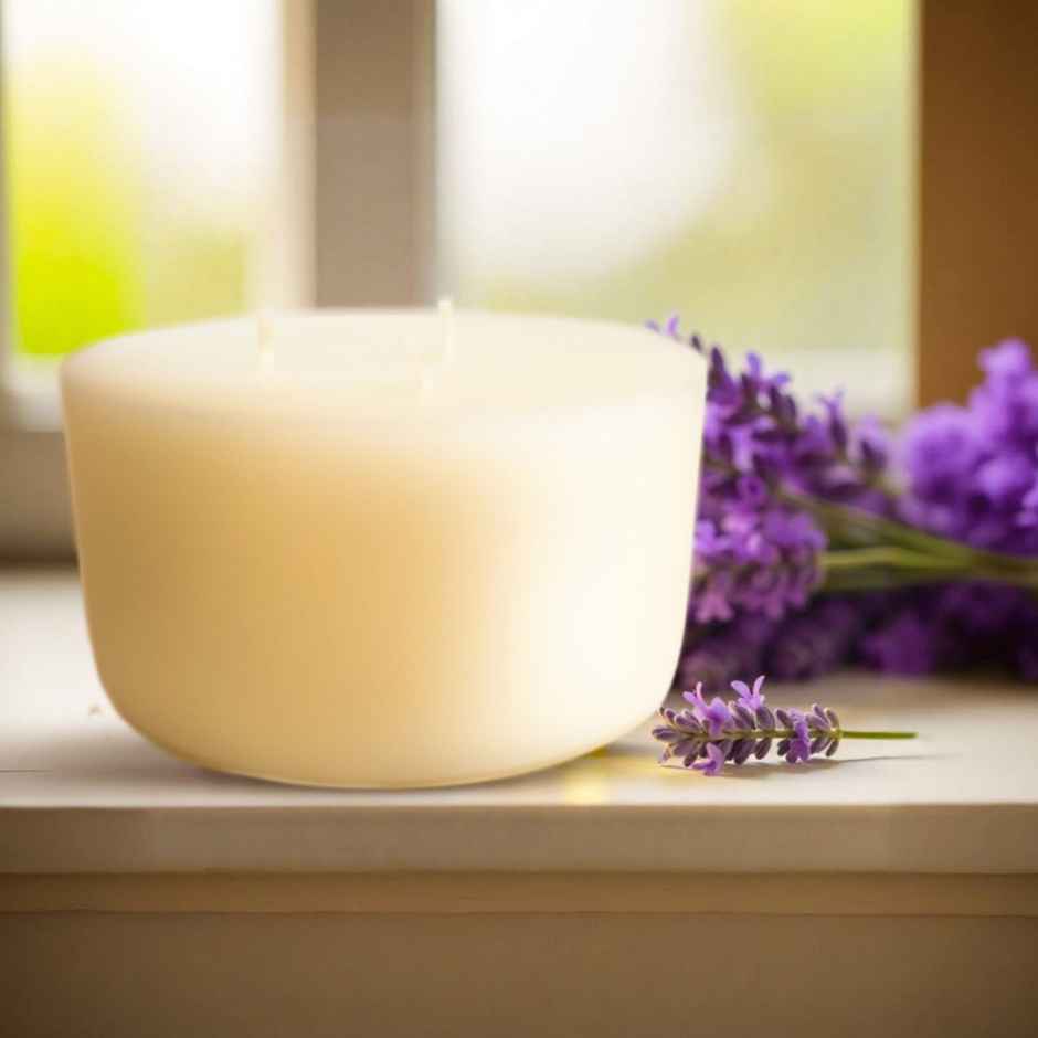 Ekam Lavender Scented 3 Wick Soy Candle Refill