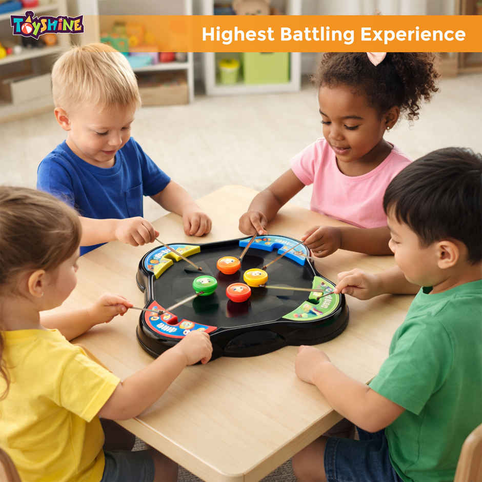 Toyshine Cool Top Fusion Battle Spinning Tops Game for Kids | 2+ years | Battling Top Stadium