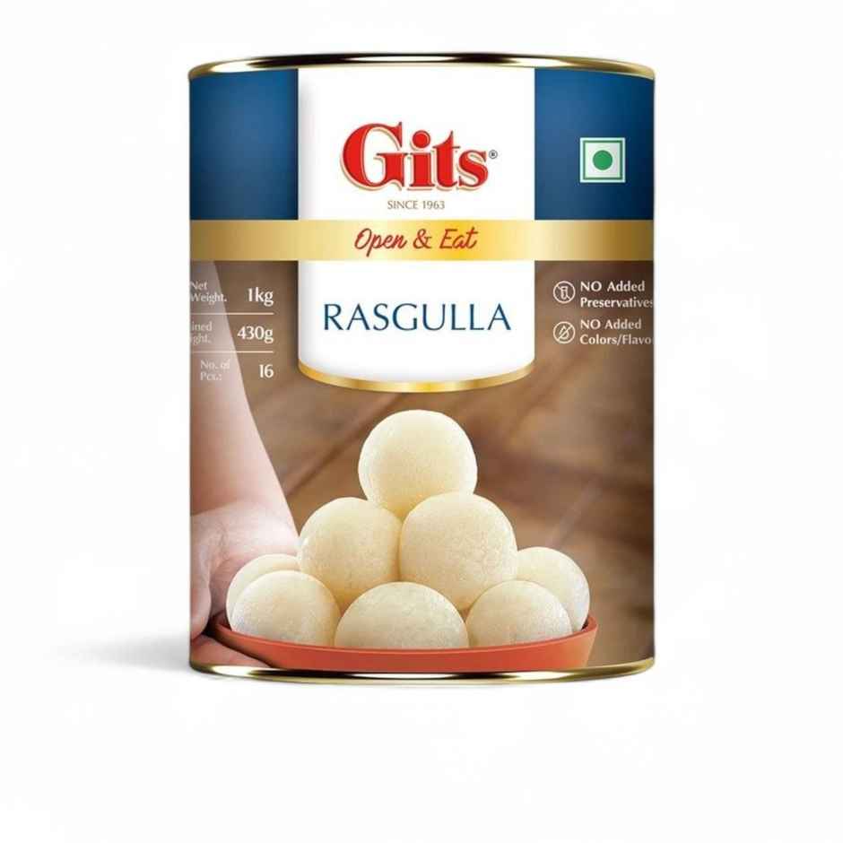 Gits Rasgulla Open & Eat (Tin)
