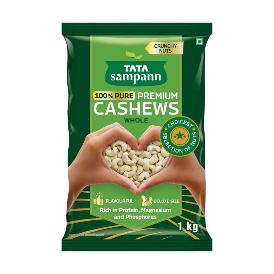 Tata Sampann 100% Pure Premium Cashews/Kaju Whole