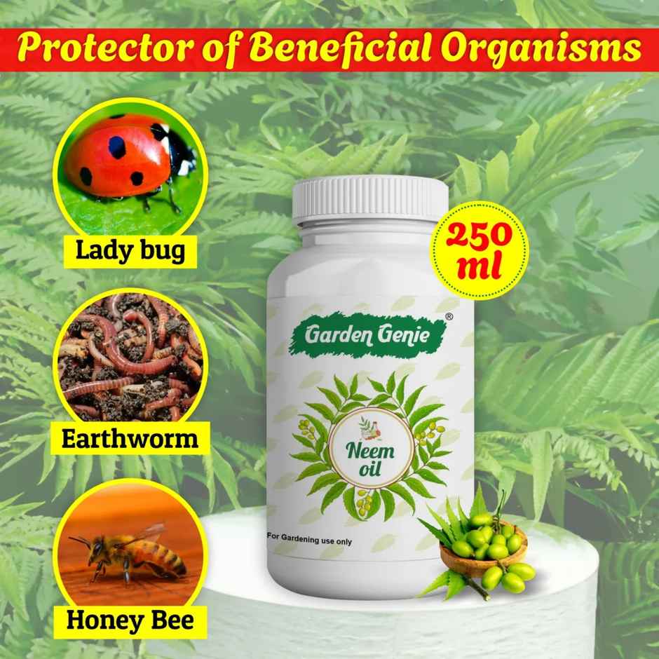 Garden Genie Neem Oil for Plants | Organic Pesticide Solution for Plant Pests & Insects
