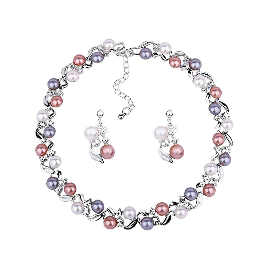 Youbella Stylish Latest Design Necklace Jewellery Set For Women (Multi-Colour) (Ybnk - 5764)