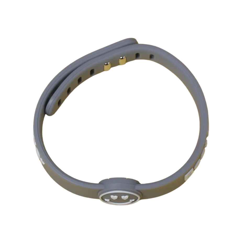 Archies Grey Rubber Bracelet Friendship Band