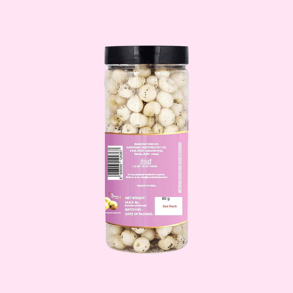 Wonderland Foods Vrat Roasted Pink Salt Flavoured Makhana