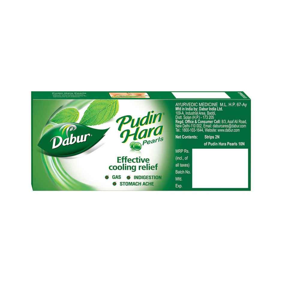Dabur Pudin Hara Pearls Pack of 2 Strips