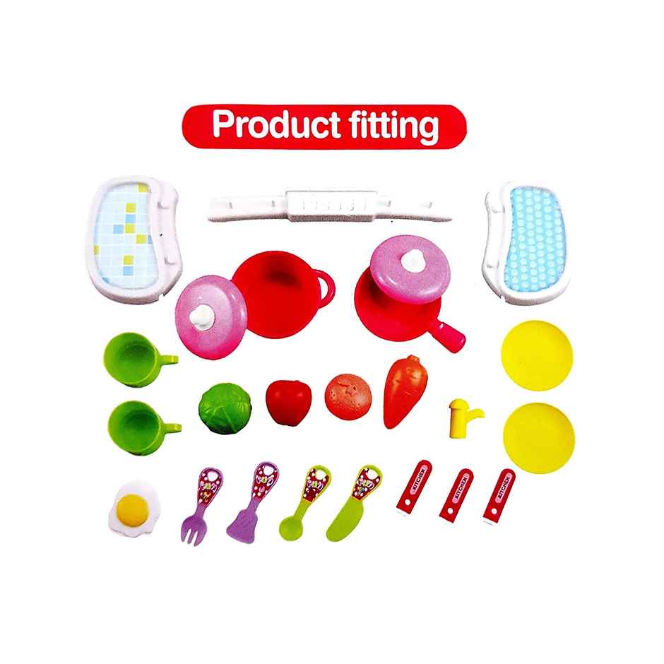 Toyshine Kitchen Play Set in a Breifcase | 22 Pcs | Multicolor | 6+ years