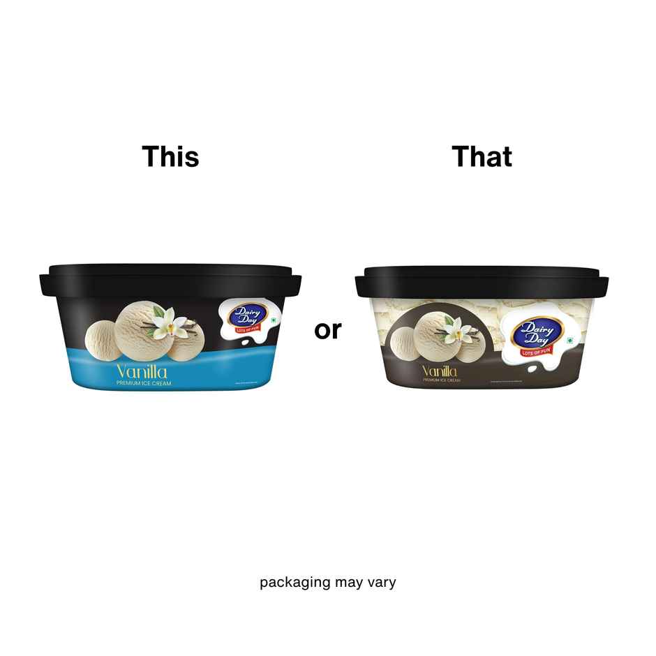 Blueberry Imported(120gms) & Dairy Day Vanilla Ice Cream Tub(500ml) Combo