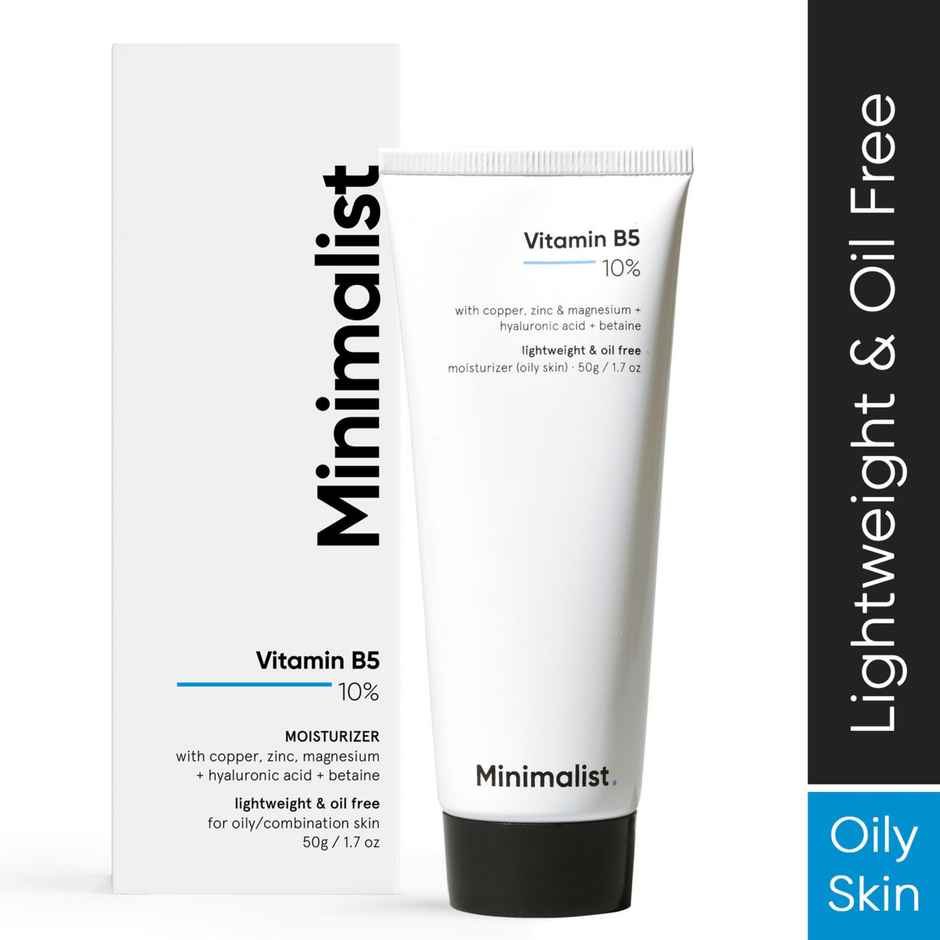 Minimalist 10% Vitamin B5 Oil-Free Face Moisturizer Gel(50gms) & Minimalist 02% Salicylic Acid + Lha Face Cleanser(100ml) Combo