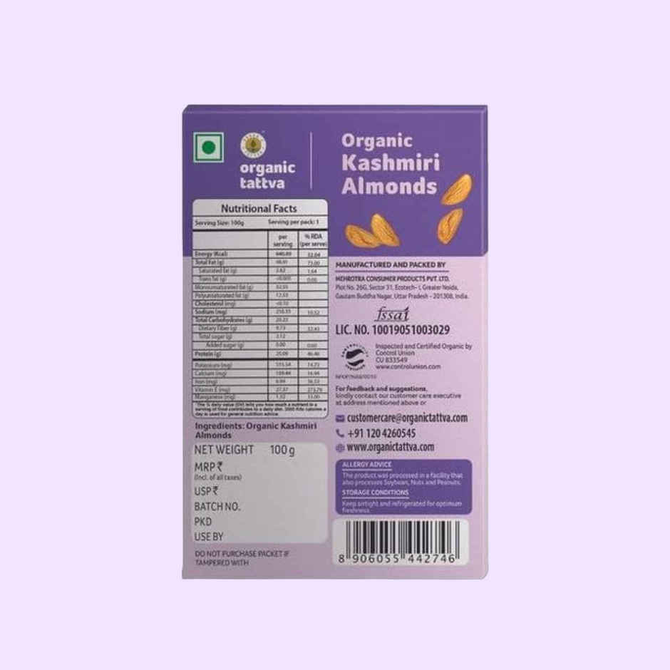 Organic Tattva Kashmiri Almonds