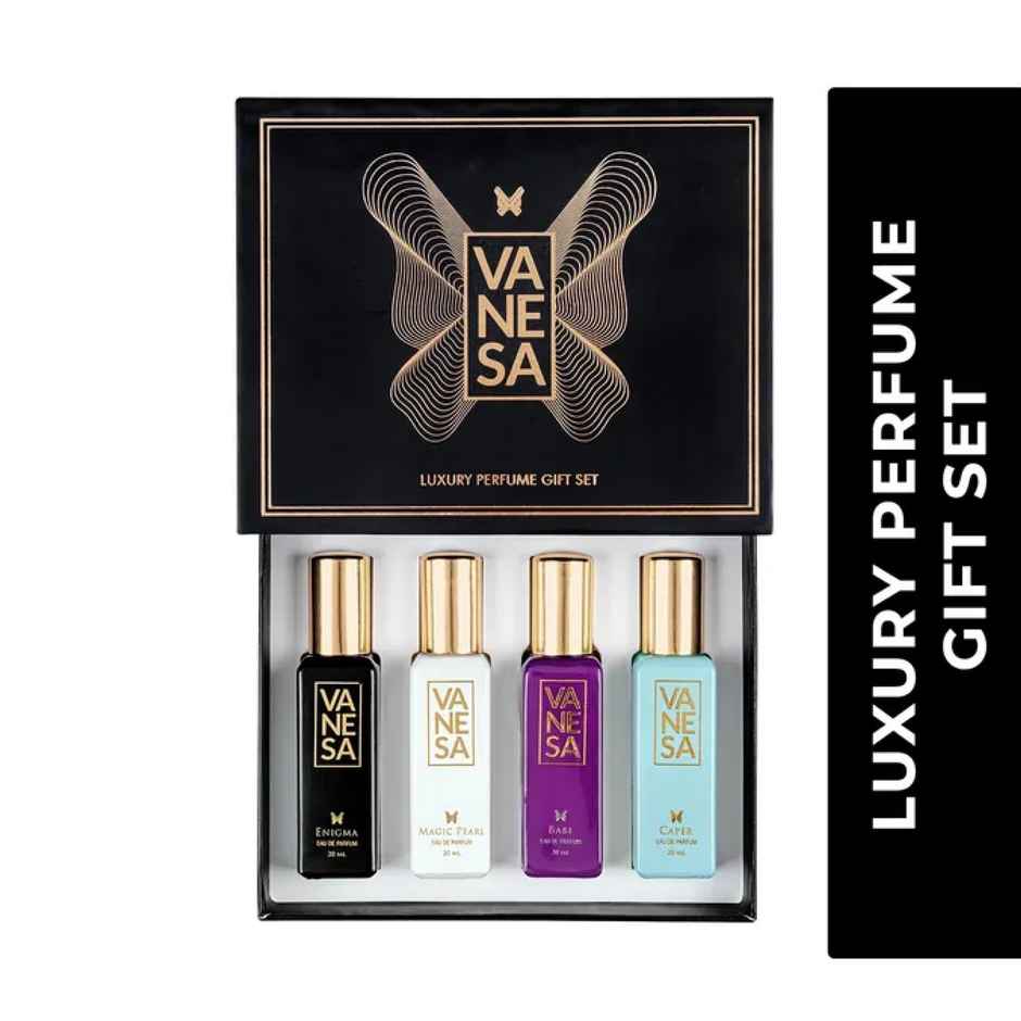 Vanesa Luxury Perfume Gift Set | 20 ml X 4 Set Eau De Parfum - 80 ml For Women