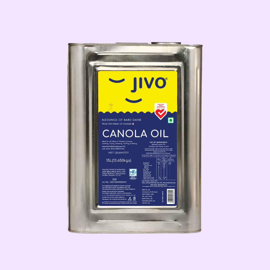 Jivo Refine Canola Oil Tin