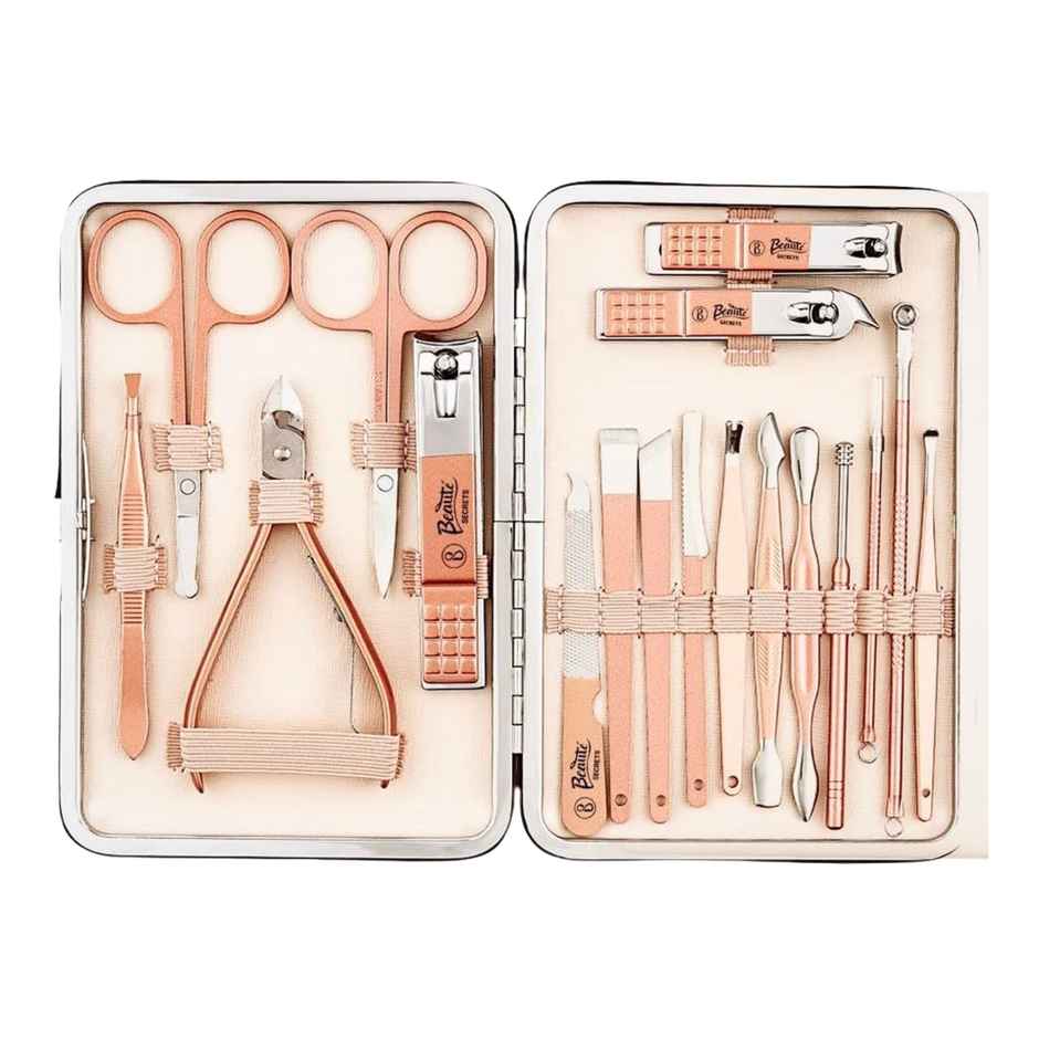 Beaute Secrets 18Piece Manicure And Pedicure Kit Nail Foot Care Tools Perfect Gift For Men Women