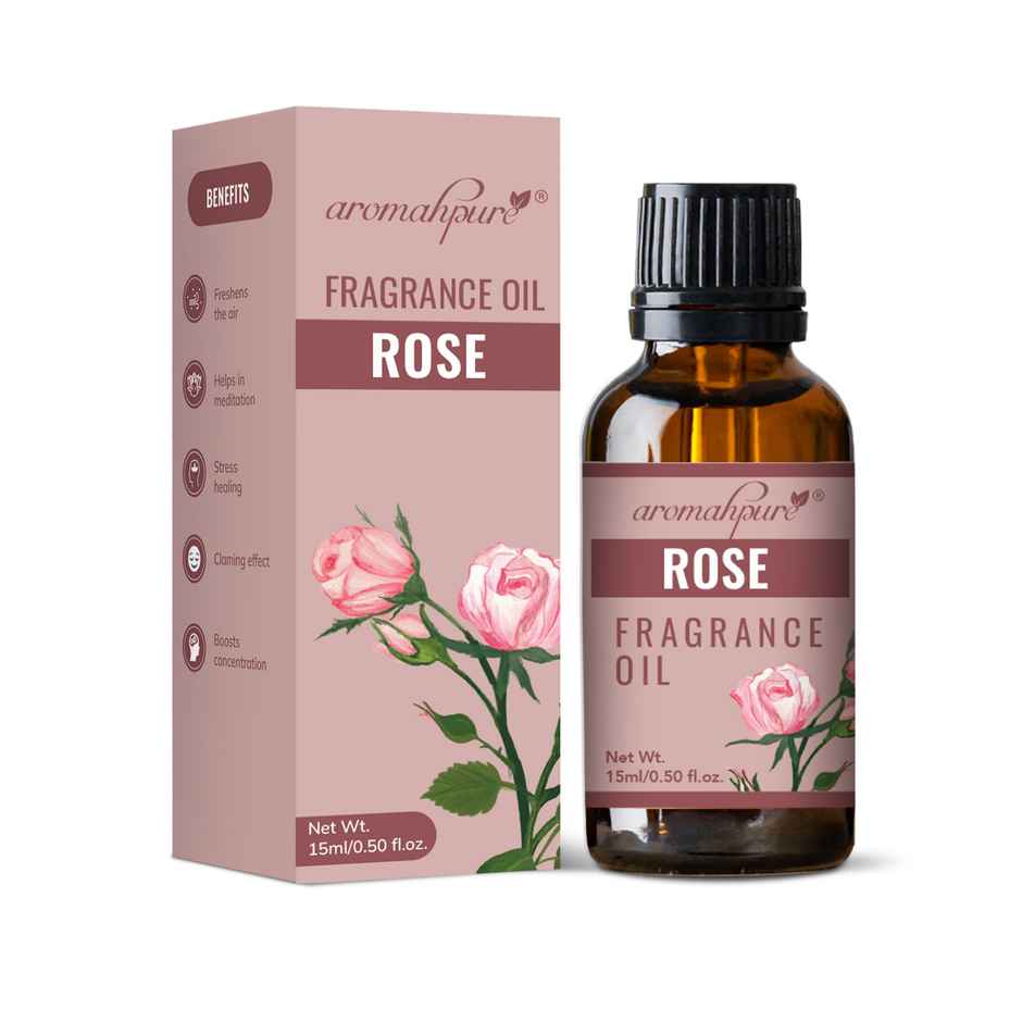 Aromahpure Fragrance Oil | Rose Aroma Oil for Home Fragrance | Helps in Meditation