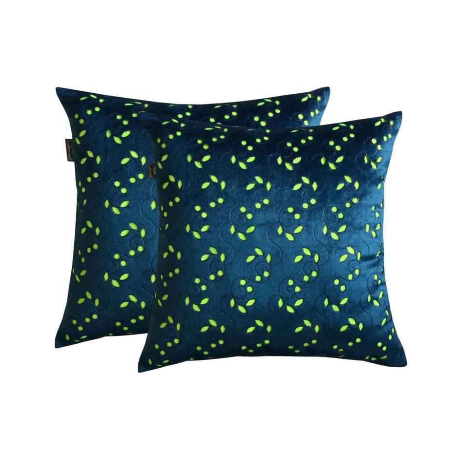 Lushomes Velvet Cushion Covers - Blue | 16 x 16 inch