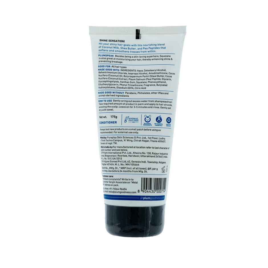 Plum Coconut Milk and Peptides Soft, Shiny Hair Shampoo and Conditioner Duo