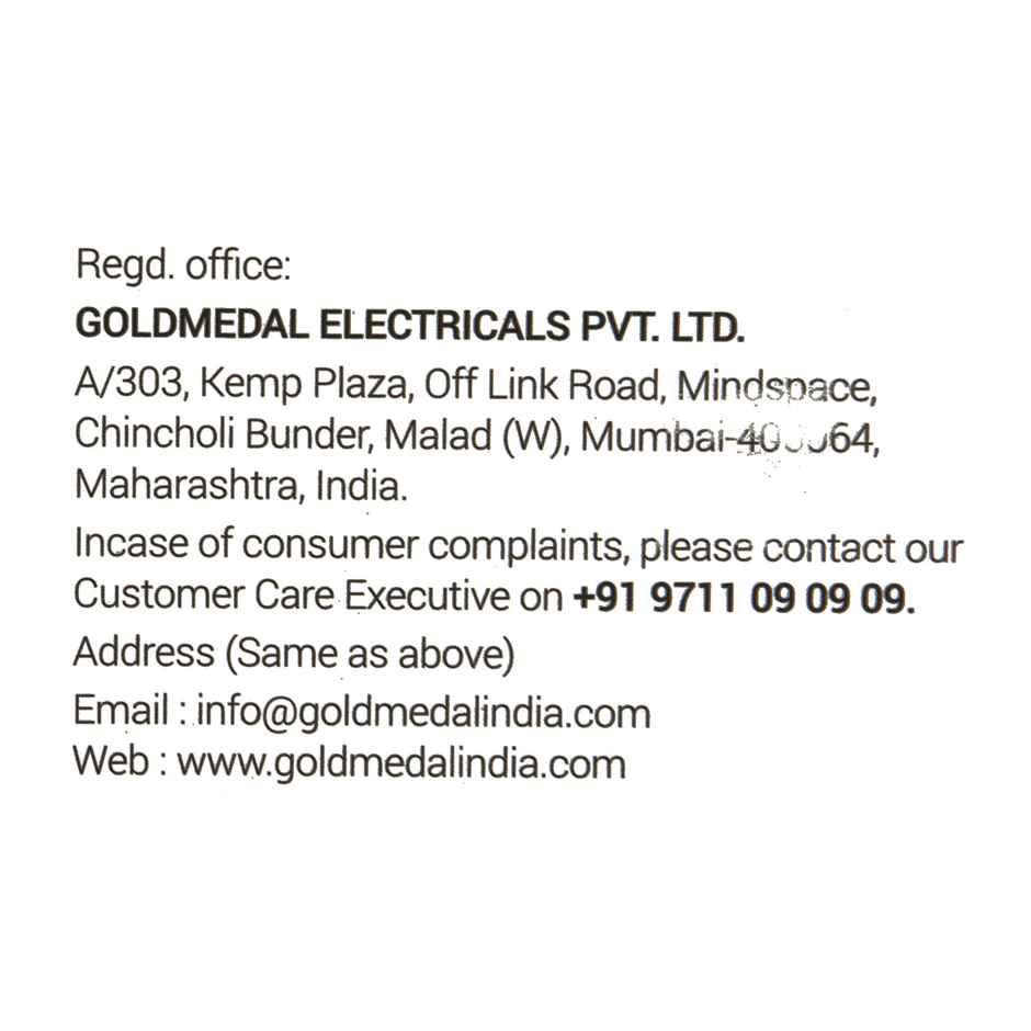 Gold Medal Logica 4X1 Spike Guard | 4 Universal Sockets | Master Switch with Indicator & Surge Protector | 2 Meter Extension Cord | Multi Plug for Home & Office