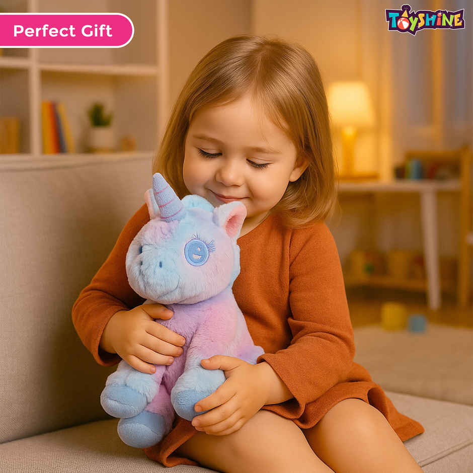 Spanker Cute Unicorn Soft Toy Pastel Plush Unicorn for Kids Multicolor | 25 cm