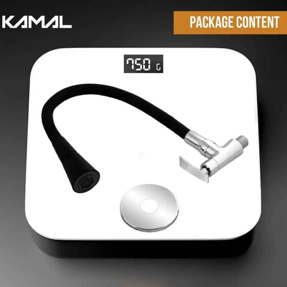 Kamal Flexible Sink Faucet Vista - Flexo Play | 360 Degree Flexible Spout | Dual Flow Pattern Show