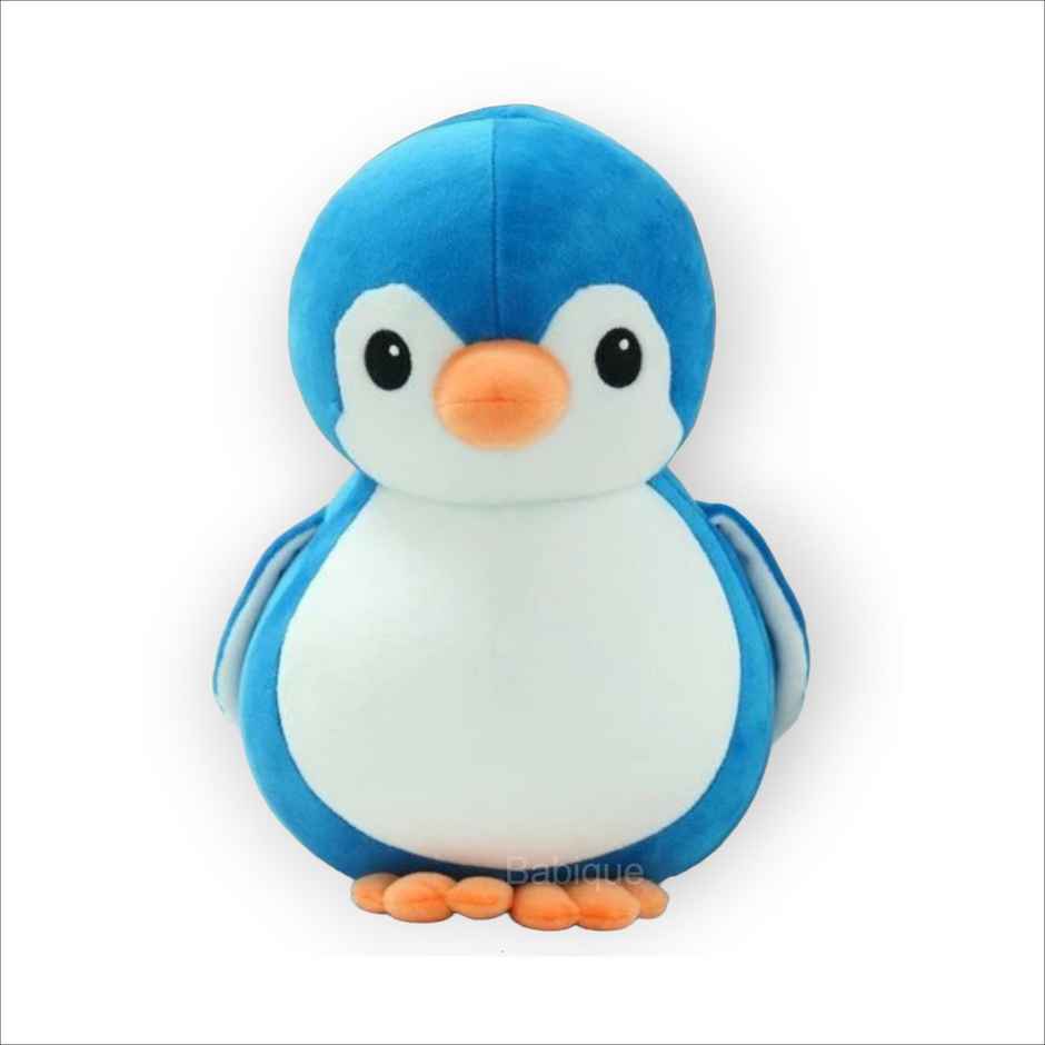 Babique Penguin Teddy Bear Plush Soft Toy Cute Kids Birthday Animal Baby Boys/Girls 28 cm, Blue
