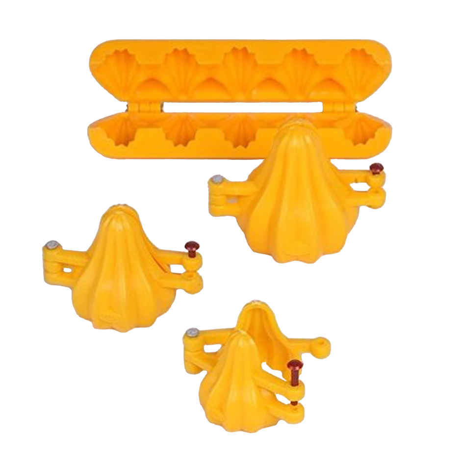 Ds Ganpati Plastic Modak & Chocolate Mould Set, 4 Sizes, For Homemade Sweets
