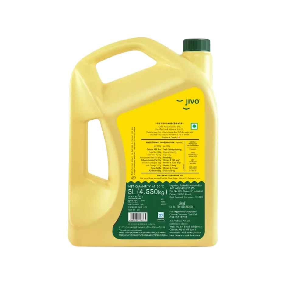 Jivo Canola Cold Pressed Edible Oil | Cooking Oil