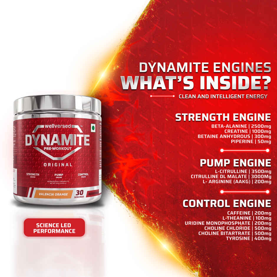 Dynamite Pre-Workout (30 Servings) Valencia Orange