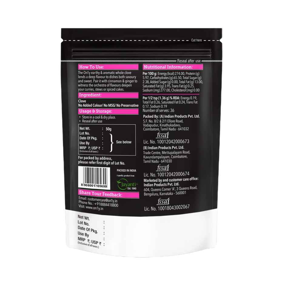 On1Y Clove Whole. Laung-Lavang Sabut Khade Masale