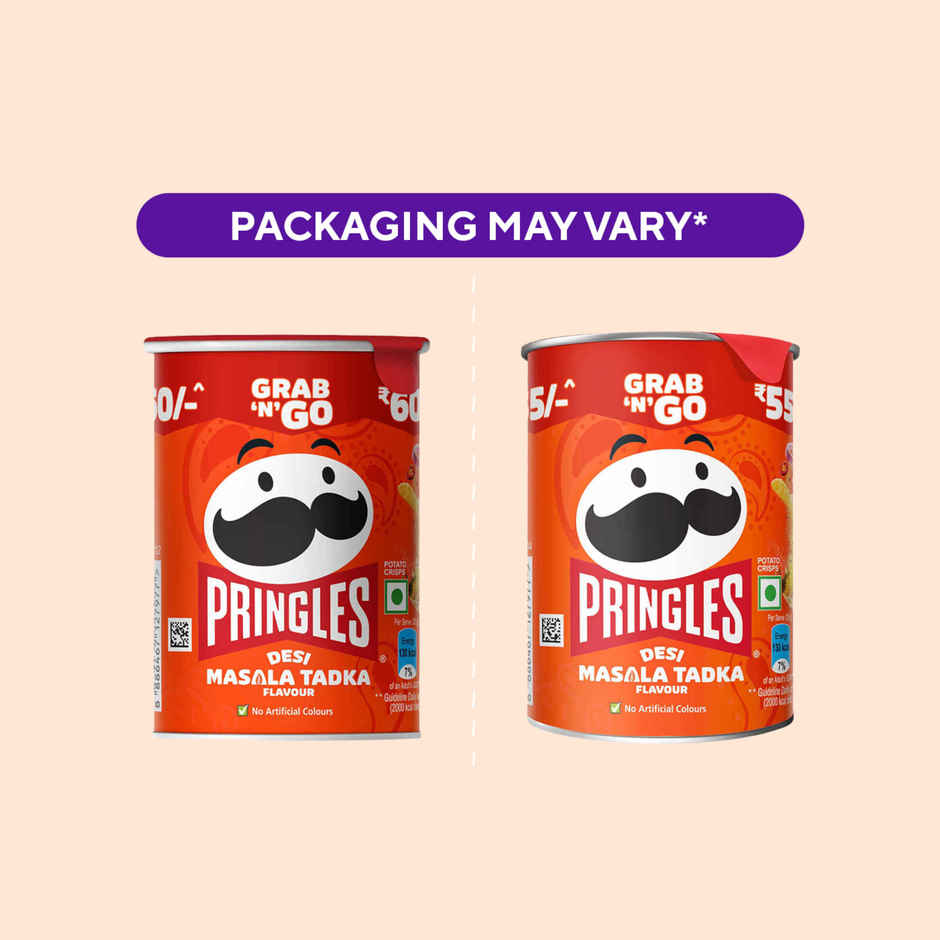 Kellogg's Pringles Potato Chips Desi Masala Tadka Flavour