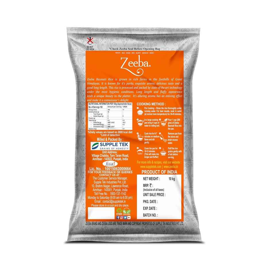 Zeeba Dubar Basmati 1121 Steam | Short Grain