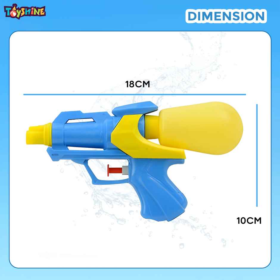 Toyshine 150 ml Capacity Water Gun | 18x10 cm for Holi | Toy Gun | (Color and Print May Vary)