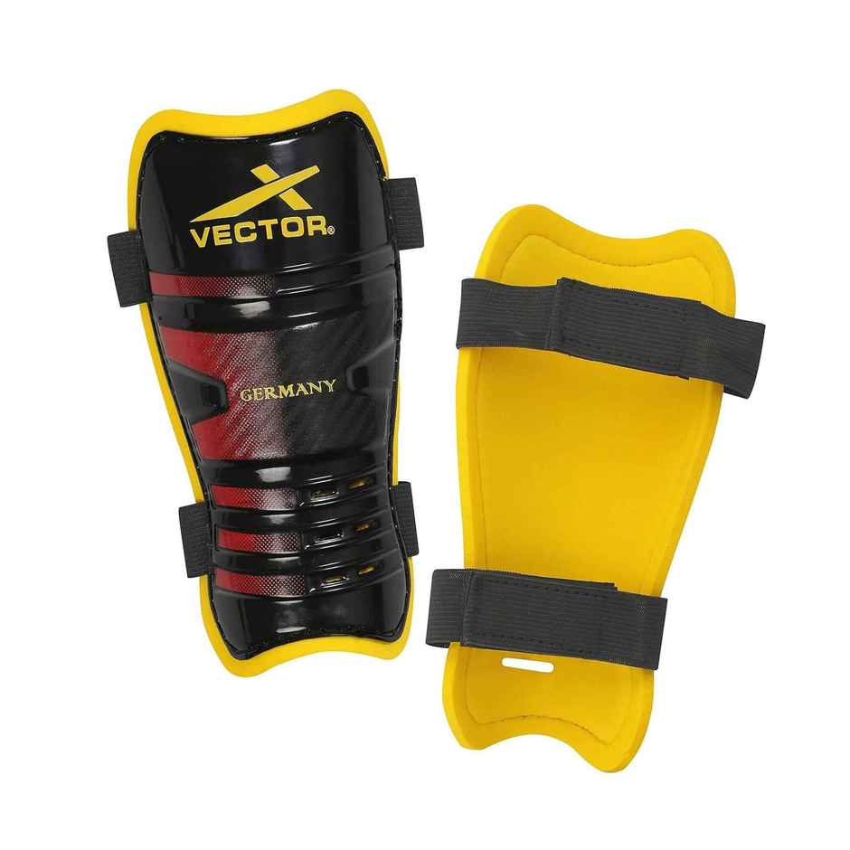 Vector X Germany Shin Guards Soccer With Adjustable Straps For Boys Girls Teenagers L
