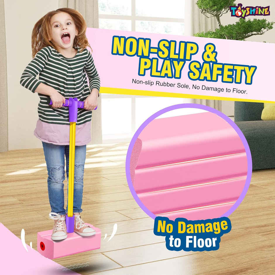 Toyshine Pink Foam Pogo Stick Jumper Toy Upto 70kg