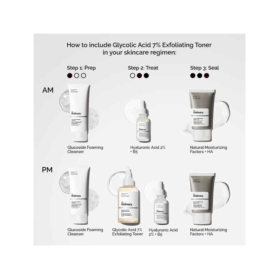 The Ordinary Caffeine Solution 5% + Egcg (30ml) & The Ordinary Glycolic Acid 7% Toning Solution (240ml) Combo